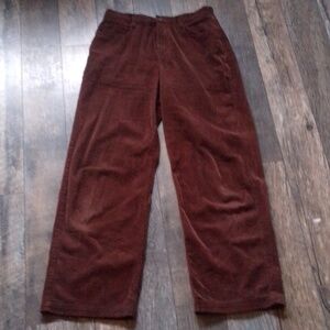 Frank And Oak Corduroy Pants In Chocolate Brown 🤎 High Waisted Cords 8